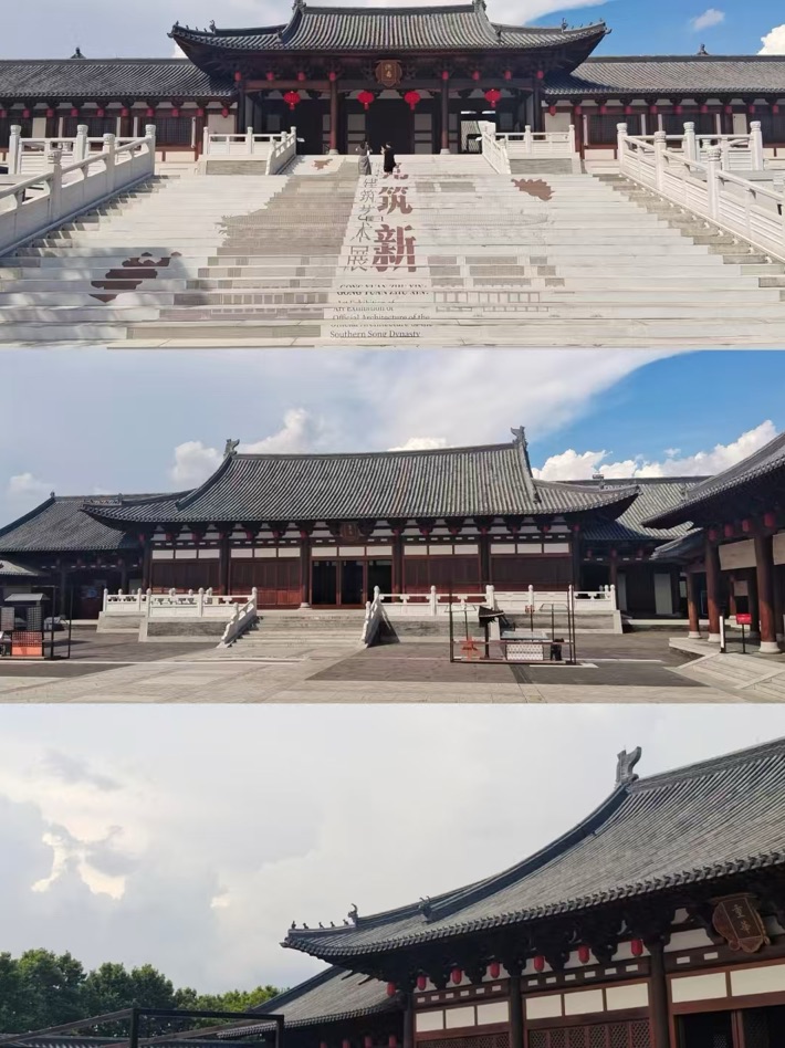 Grand Southern Song-style temple halls and timber architecture