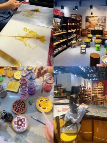 Hands-on traditional craft workshops — painting, glazing and folk arts