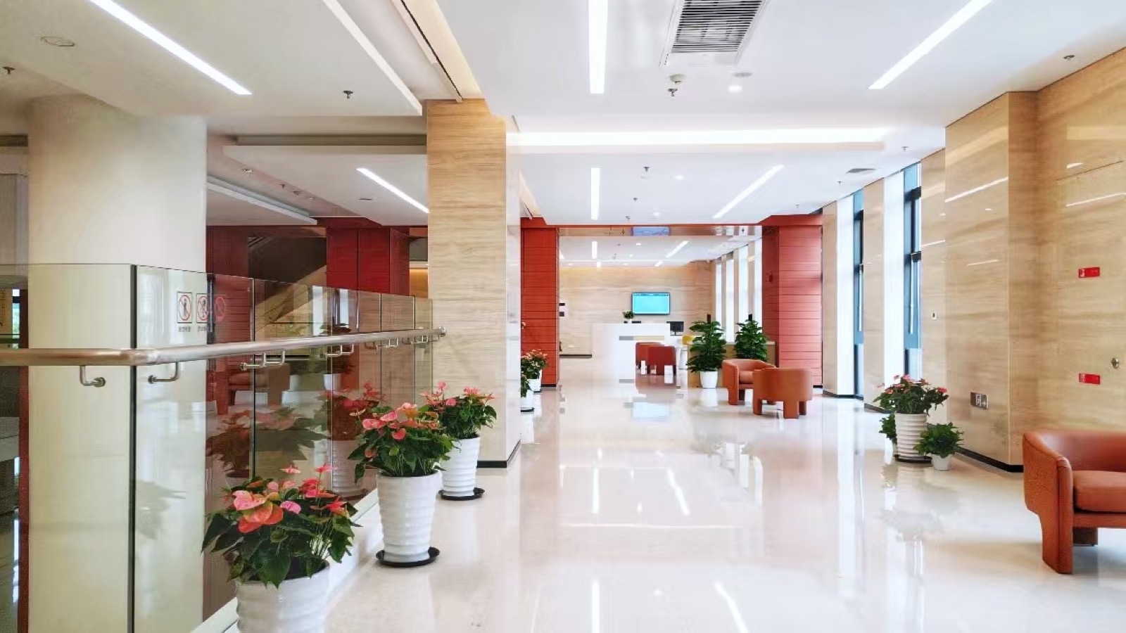 Reception and corridor